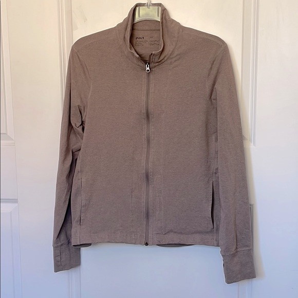 Pact Organics Taupe Full Zip Jacket 2XL - Picture 1 of 5